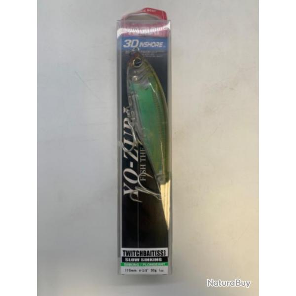 Leurre dur Yo-zuri 3D inshore Twitchbait (ss) 110mm