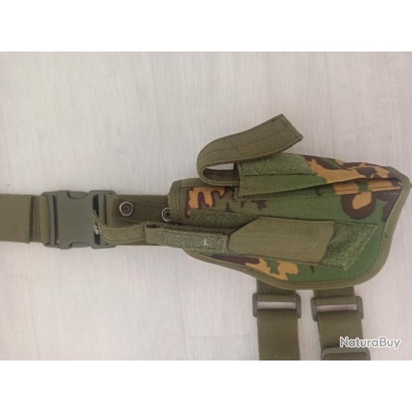 Holster de cuisse (dropleg) camouflage russe partizan ss-leto