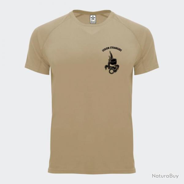 Tee shirt Meru Coeur Dos Lgion Beige