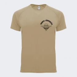 Tee shirt Meru Coeur Dos Troupes Aéroportées Beige