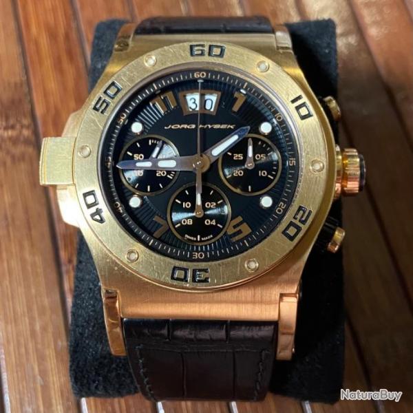 MONTRE JORG HYSEK EXPLORER ABYSS DISCOVERY FULL GOLD 18KT CHRONOGRAPH LIMITED EDITION 50 EXEMPLAIRES