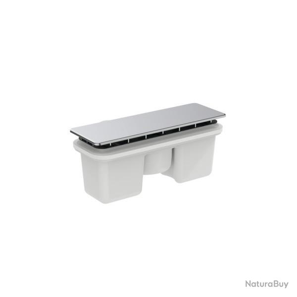 Bonde Ideal Standard T4493AA rectangulaire avec cache 19,5x5cm chrome pour receveur Ultra Flat Ideal