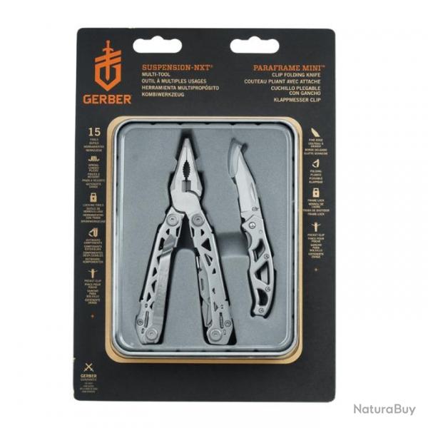 COFFRET GERBER : MULTITOOL SUSPENSION NXT  / PARAFRAME MINI