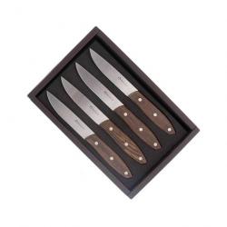 Coffret 4 couteaux steak "Stakni", Manche wenge [Maserin]