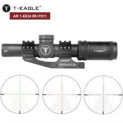 T-Eagle Lunette De Visée AR 1-6X24 IR  pour Chasse