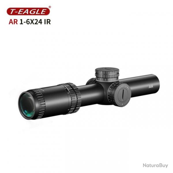 T-Eagle Lunette De Vise AR 1-6X24 IR  pour Chasse