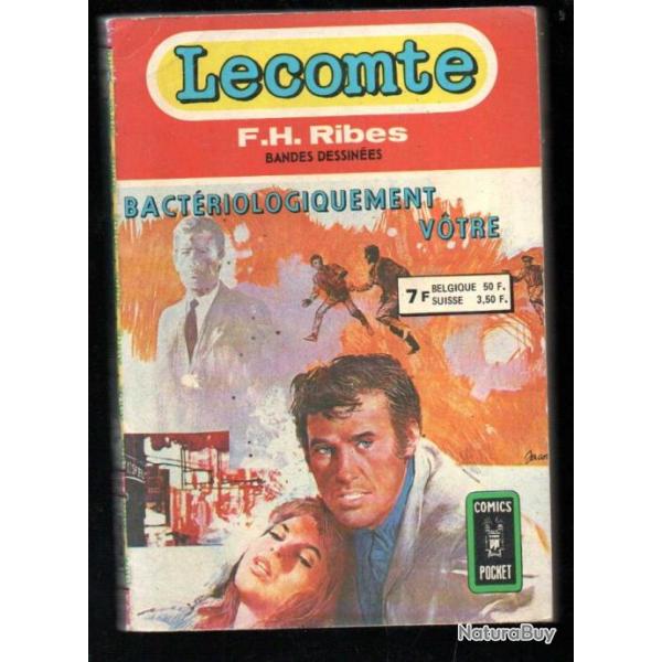 lecomte comic's pocket bactriologiquement votre album double 7 et 8  , bd de presse ,