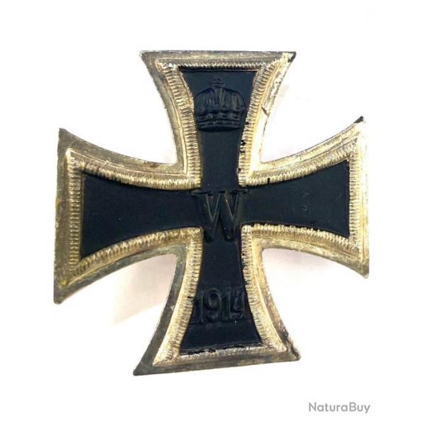 Insigne Croix de Fer Allemande 1re Classe 1914 : ( Reproduction ) 1re Guerre Mondiale