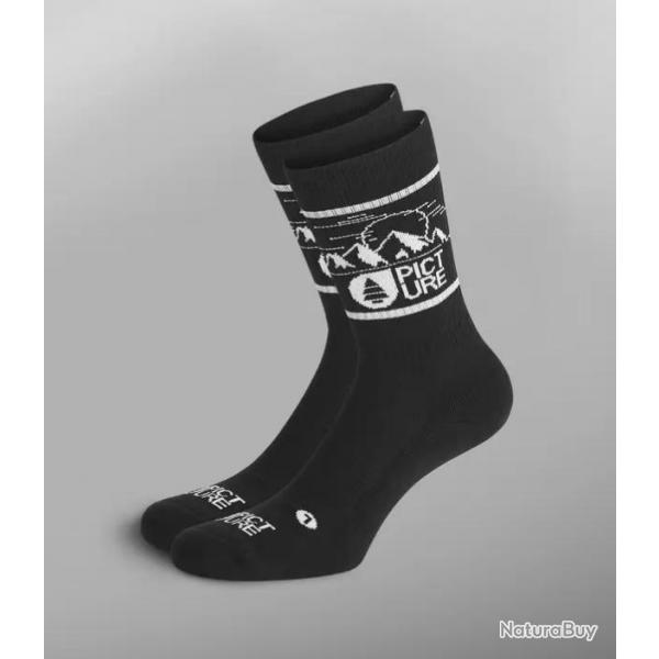 Chaussette Picture "BAZIK SOCKS" 36 - 39 Noir