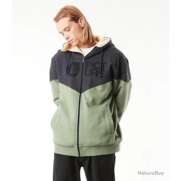 BASEMENT PLUSH ZIP HOODIE Vert