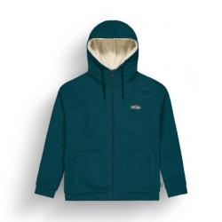 GLIMMA PLUSH ZIP HOODIE Bleu Vert