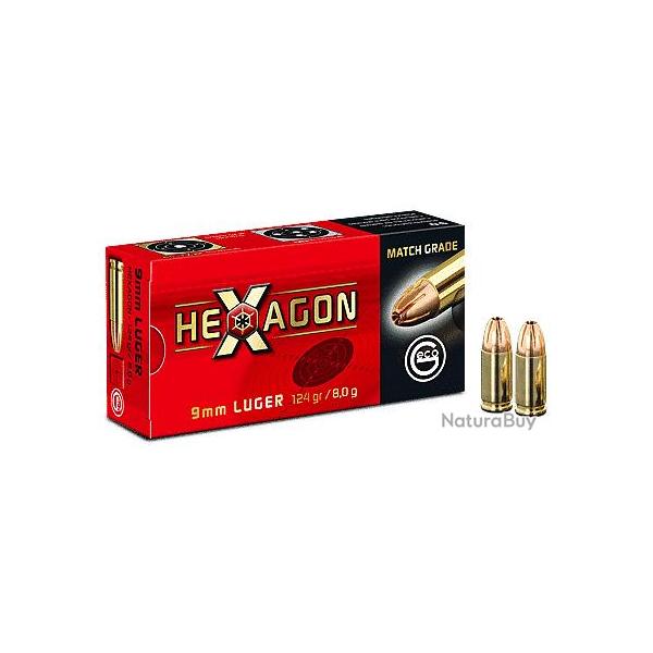 GECO 9X19 HEXAGON 124GR X50