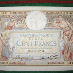 cent francs Olivier Merson du 25-2-1937 TTB