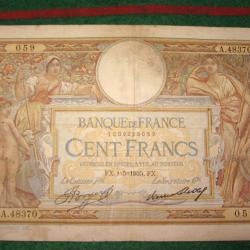 cent francs Olivier Merson du 09-5-1935 TB+