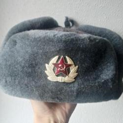 CHAPKA-OUCHANKA TAILLE 58 SOLDAT ARMEE DE TERRE NOS URSS 1982