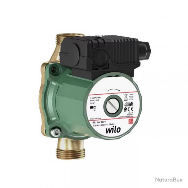 Circulateur d'eau chaude sanitaire Wilo Star-Z 20/1(15-130) dbit 1,6m3/h 30W mono 230V