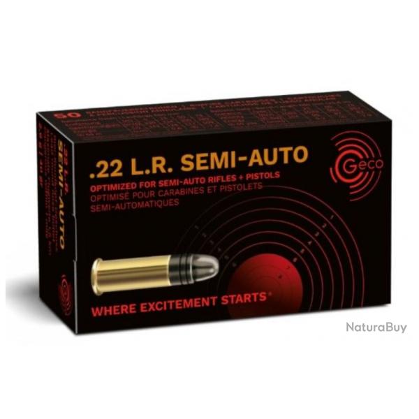 500 cartouches GECO Semi-auto Cal.22lr