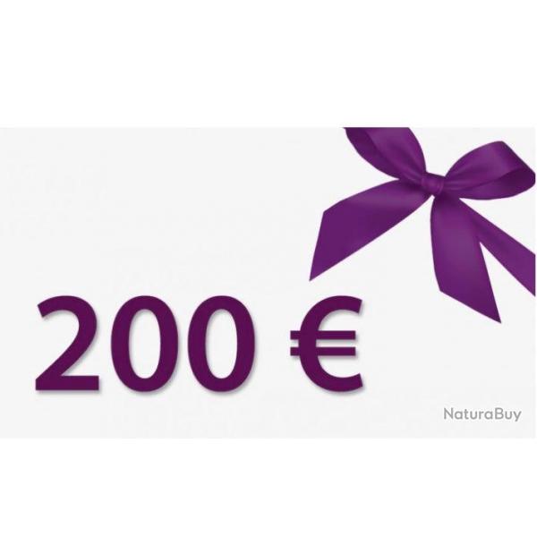 Chque Cadeau 200 euros