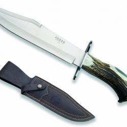 Joker CN101 Couteau de chasse en bois de cerf lame Bowie