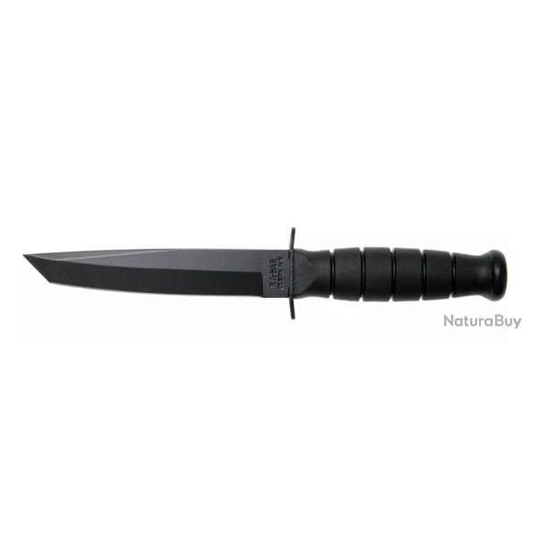 KA-BAR Short Tanto 1254, couteau  lame fixe, tui en cuir