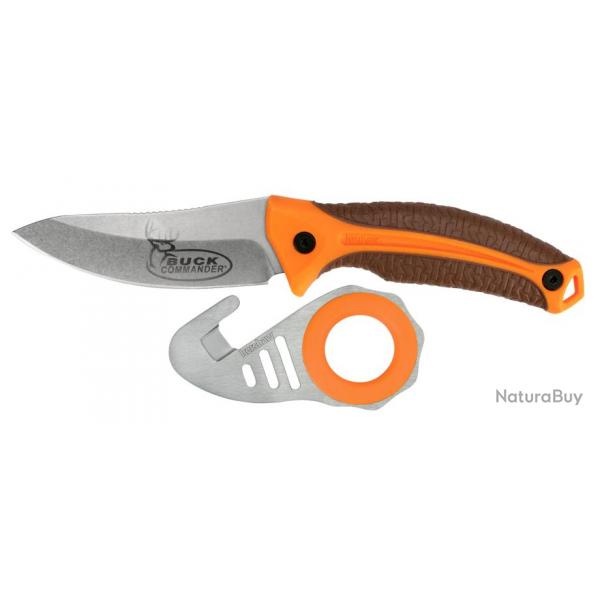 Kershaw 1895ORBRNBCX Pack Buck Commander Lame fixe + ZIPIT