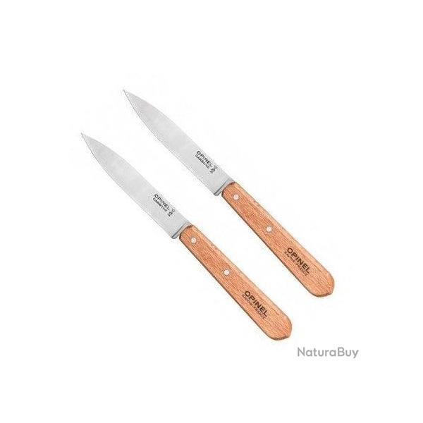 Opinel Boite de 2 Couteaux d'Office N102 Carbone