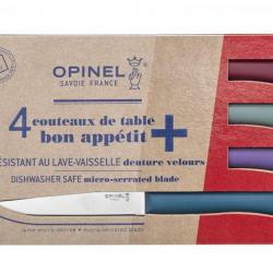 Opinel Coffret 4 couteaux de table Bon Appétit Glam