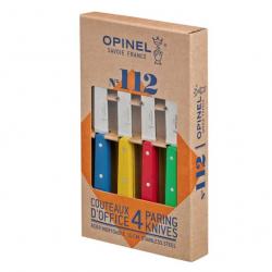 Opinel Coffret de 4 couteaux N°112 couleurs classiques