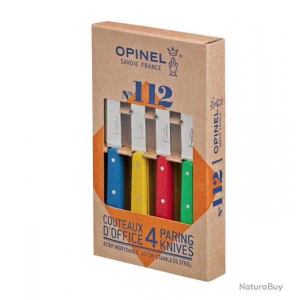 Opinel Coffret de 4 couteaux N112 couleurs classiques