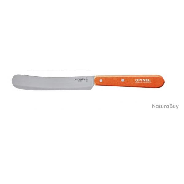 Opinel Couteau petit djeuner manche bois de htre Orange