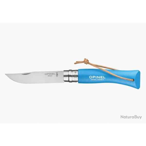 Opinel N07 Inox Baroudeur Cyan