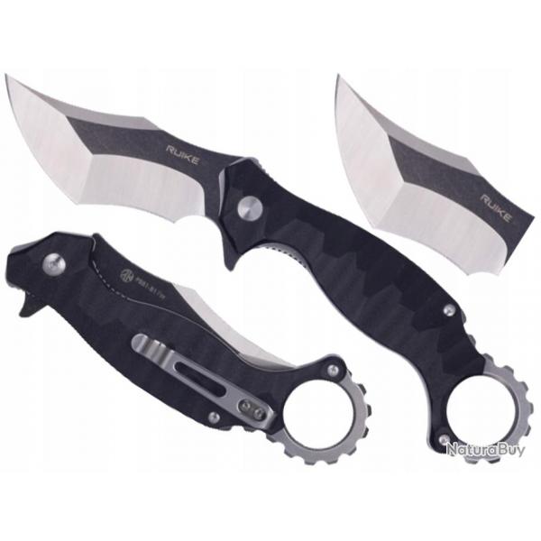 Ruike P881-B1 Karambit lame acier 14C28N manche G10