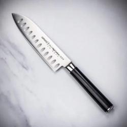 Couteau Santoku Samura SM-0093 - Série Mo-V, Lame 13,8 cm, Acier Haute Performance 58-59HRC