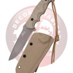 Third H0200TN Couteau avec lame en acier plaqué titan Gun Grey de 12 cm