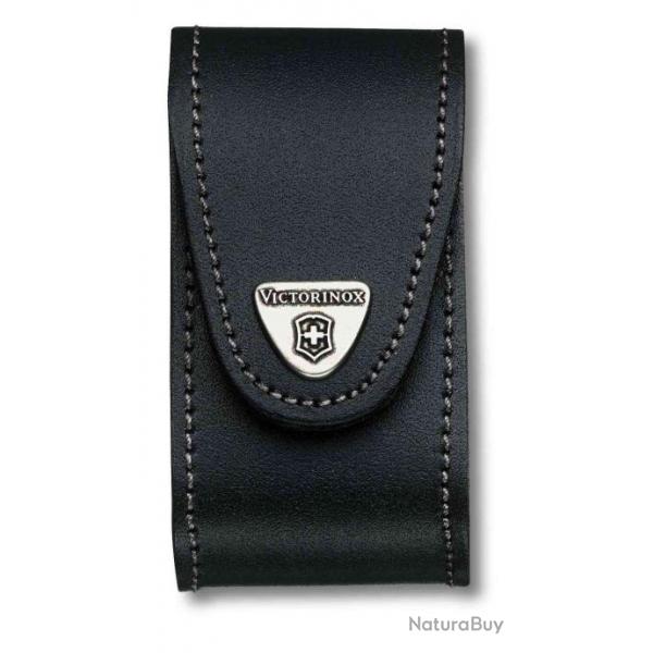 Victorinox 4.0521.3 Etui ceinture Cuir avec fermeture scratch noir