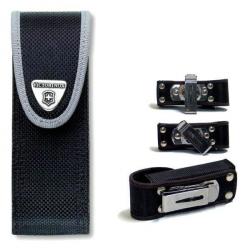 Victorinox 4.0823.N1 étui ceinture nylon noir - fermeture scratch - clip-ceinture pivotant