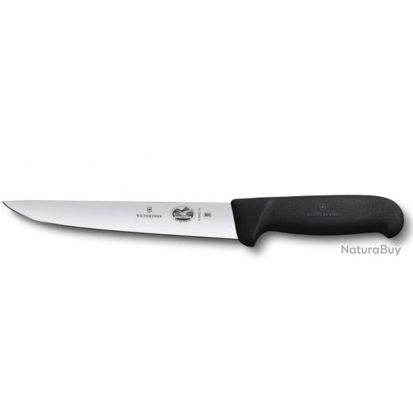 Victorinox 5.5503.18 Couteau  saigner/dcouper lame 18 cm manche fibrox noir