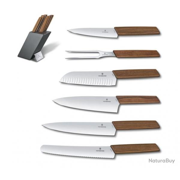 Victorinox 6.7186.6 Swiss Modern Bloc de 6 couteaux cuisine