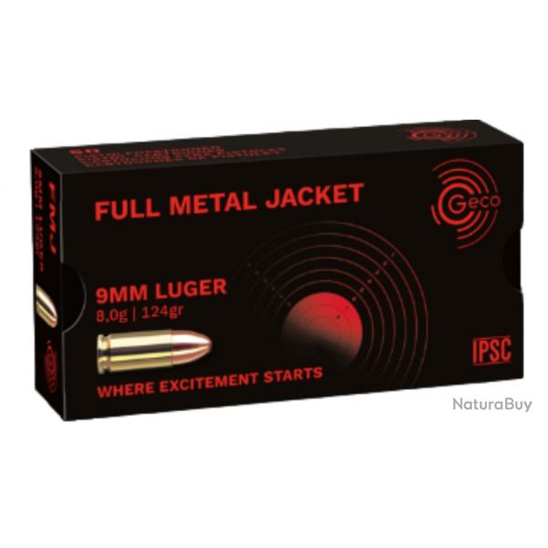 1000 Munitions Geco Cal.9X19 / 124gr - FMJ