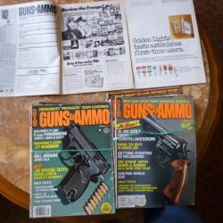 lot de 8 revues américaaines "Guns &Ammo"