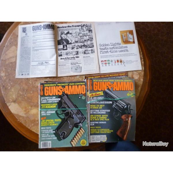 lot de 8 revues amricaaines "Guns &Ammo"