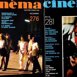 revue cinéma 276 et 281 de 1981 et 1982 la guerre du vietnam au cinéma, cinéma italien, mort abel ga