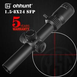 Ohhunt Lunette De Visée 1.5-8x24 SFP Paiement en 3 ou 4 fois -