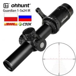 Ohhunt Lunette De Visée Guardian 1-5x24 IR Paiement en 3 ou 4 fois -