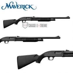 Fusil à Pompe MOSSBERG MAVERICK 88 à Canon Rayé 61cm Cal 12/76