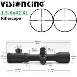 Visionking Lunette De Visée 1.5-6x42 XL Paiement en 3 ou 4 fois -