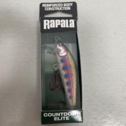 !! LEURRE RAPALA COUNTDOWN ÉLITE CDE75 col GILDED RAINBOW TROUT