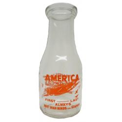 Bouteille de lait "Midwest" 50cl distribuée lors de la 2nd guerre