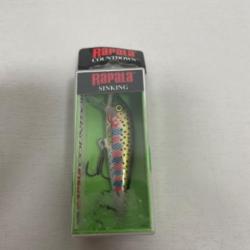 !! LEURRE RAPALA COUNTDOWN CD-07 col RAINBOW TROUT