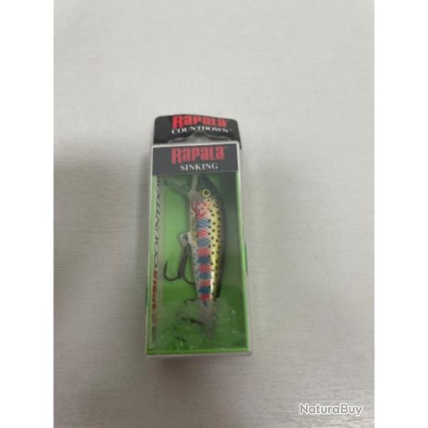 !! LEURRE RAPALA COUNTDOWN CD-07 col RAINBOW TROUT